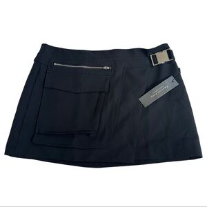 Emerson Lang Black Mini Skirt with Pocket and Buckle NWT